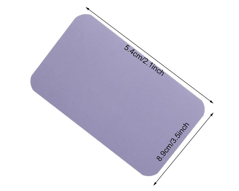 Penta Angel 100 Pcs Mini Paper Blank Gift Notes Cards DIY Craft Small Word Business Message Cards (Light Purple) - Image 2